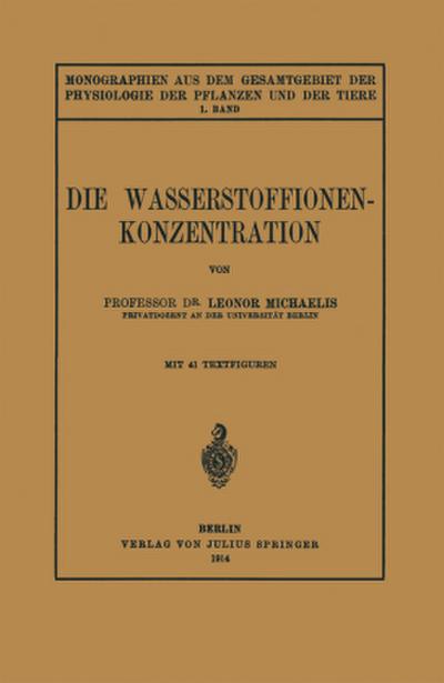 Die Wasserstoffionen-Konzentration