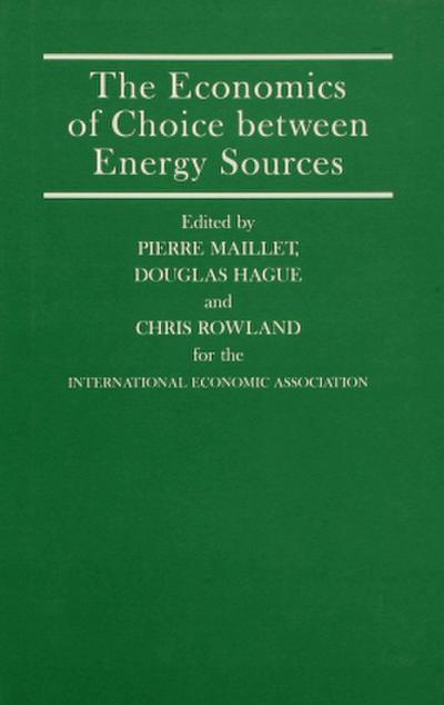 The Economics of Choice Between Energy Sources