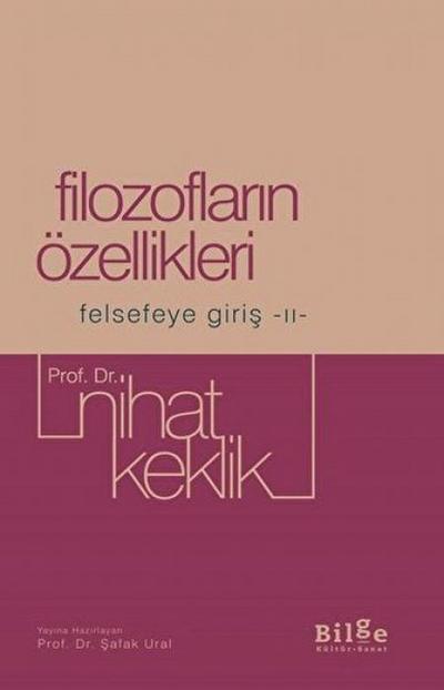 Filozoflarin Özellikleri - Felsefeye Giris 2