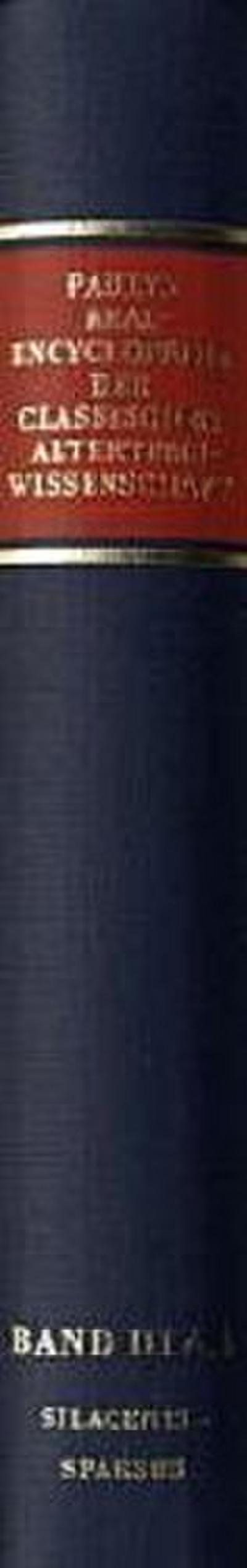 Paulys Realencyclopädie der classischen Altertumswissenschaft Realencyclopädie der classischen Altertumswissenschaft; .. 5.Halbbd.