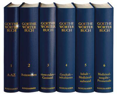 Goethe Wörterbuch, Band 6, Leinen