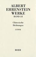 Werke III: Chinesische Dichtungen