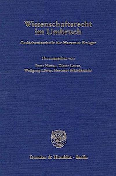 Wissenschaftsrecht im Umbruch.