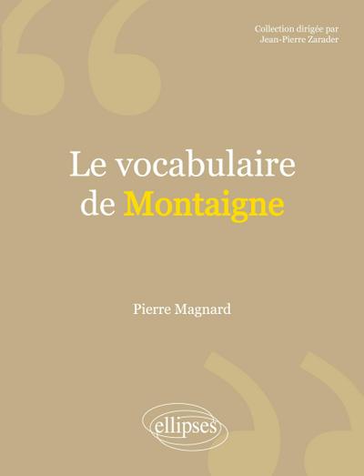 Le vocabulaire de Montaigne