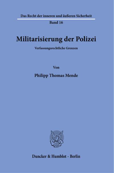 Militarisierung der Polizei
