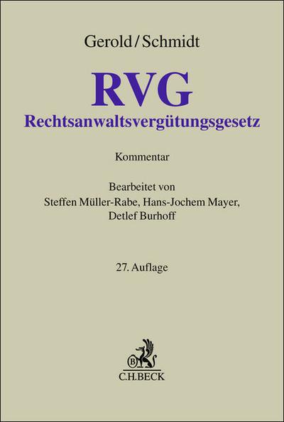 Rechtsanwaltsvergütungsgesetz. RVG