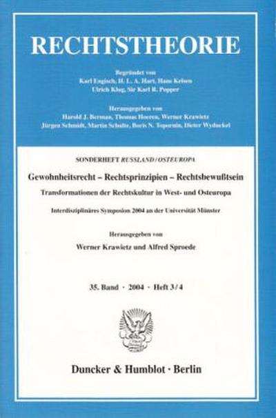 Gewohnheitsrecht - Rechtsprinzipien - Rechtsbewußtsein.