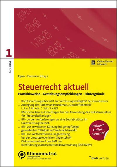 NWB Steuerrecht aktuell 1/2024