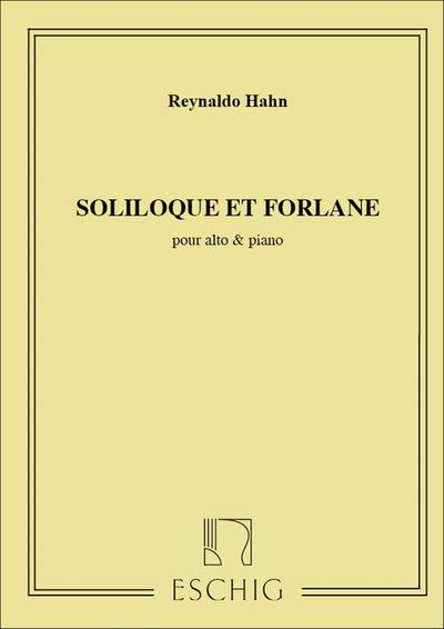 Soliloque et Forlane pour alto et piano
