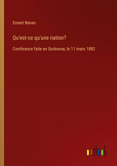 Qu’est-ce qu’une nation?