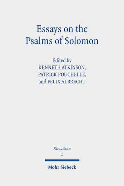 Essays on the Psalms of Solomon