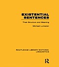 Existential Sentences (RLE Linguistics B: Grammar)