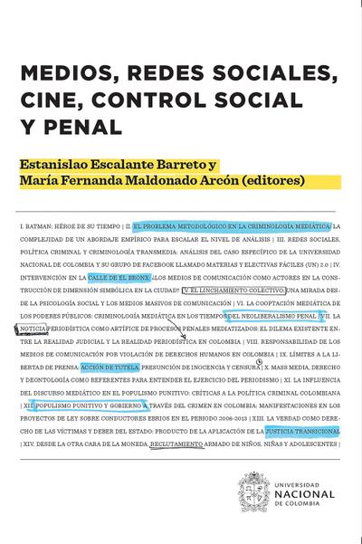 Medios, redes sociales, cine, control social y penal