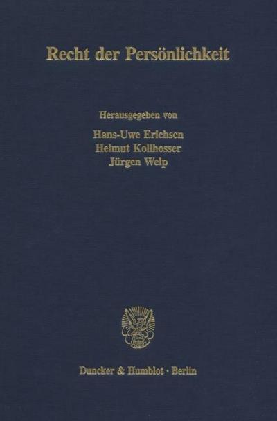 Recht der Persönlichkeit.