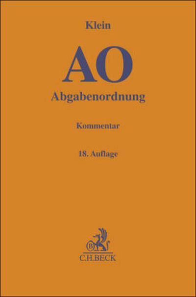 Abgabenordnung. AO