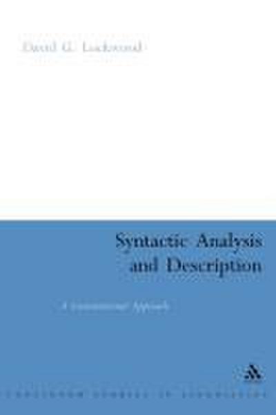 Syntactic Analysis and Description