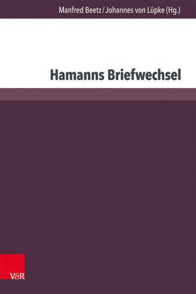 Hamanns Briefwechsel