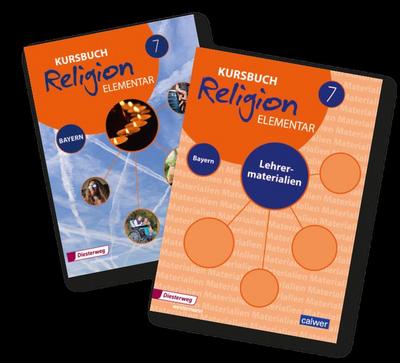 Kombi-Paket: Kursbuch Religion Elementar 7 - Ausgabe für Bayern. Schulbuch 7 und Lehrermaterial 7