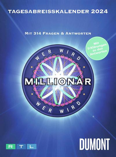 Wer wird Millionär 2024 Tagesabreißkalender - 11,8x15,9 - Rätselkalender - Knobelkalender - Tischkalender