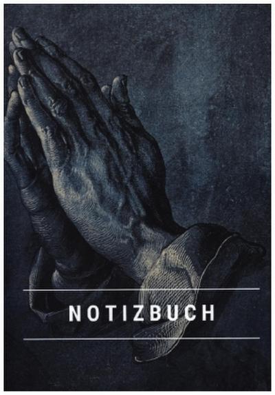 Notizbuch klein A5 Blanko - Notizheft 44 Seiten 90g/m² - Softcover Albrecht Dürer "Betende Hände" - FSC Papier