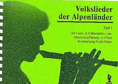 Volkslieder der Alpenländer Band 1für 1-2 Sopranblockflöten
