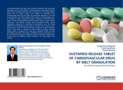 SUSTAINED RELEASE TABLET OF CARDIOVASCULAR DRUG BY MELT GRANULATION