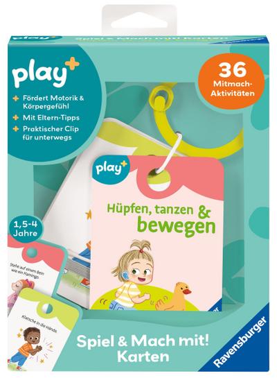 Play+ Spiel und Mach mit! Karten: Hüpfen, tanzen & bewegen - ab 1,5 Jahre