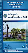 Naturpark Westhavelland Süd: Topographische Freizeitkarte 1:50000 (Topographische Freizeitkarten 1:50000, Land Brandenburg: Für Wanderungen, Rad- und Bootsfahrten)