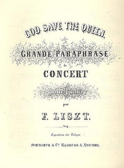 God save the Queen - Grande paraphrase de Concertfür Klavier