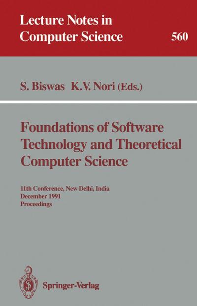 Foundations of Software Technology and Theoretical Computer Science