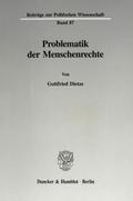 Problematik der Menschenrechte.