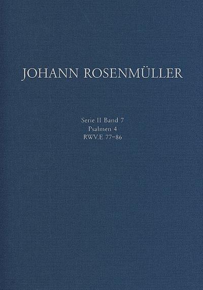 Psalmen Band 4 RWV.E 77-86für gem Chor und Orchester