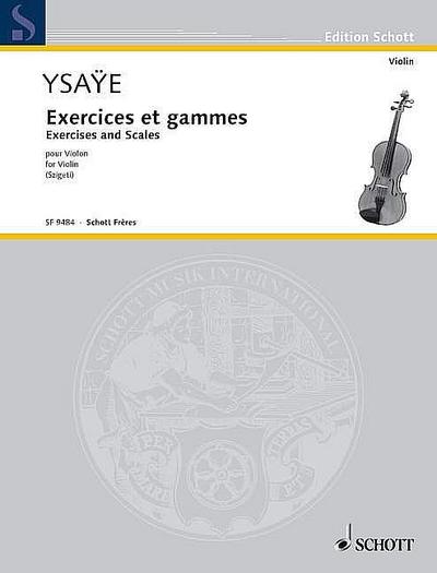 Exercices et gammespour violon