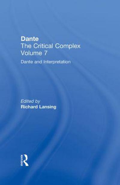 Dante and Interpretation