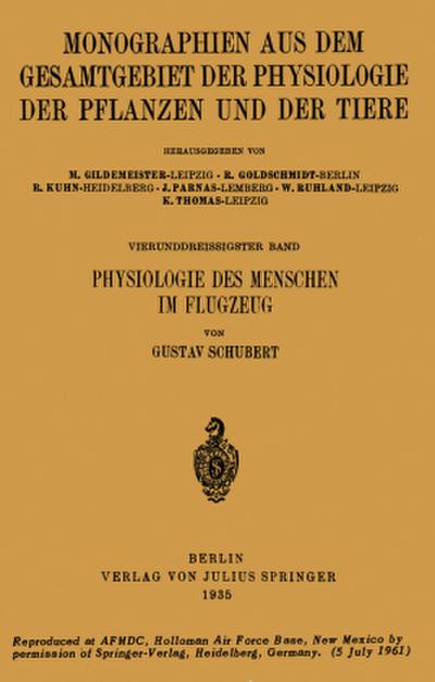 Physiologie des Menschen im Flugzeug
