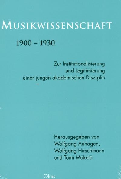 Musikwissenschaft 1900-1930
