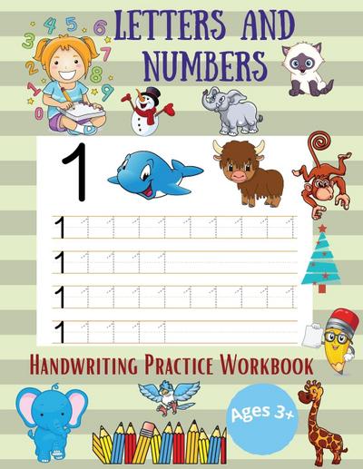 Letters and Numbers Handwriting Practice Workbooks