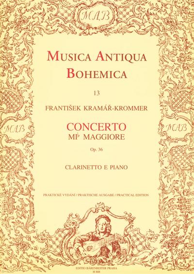 Concerto Es-Dur op.36 fürKlarinette und Orchester