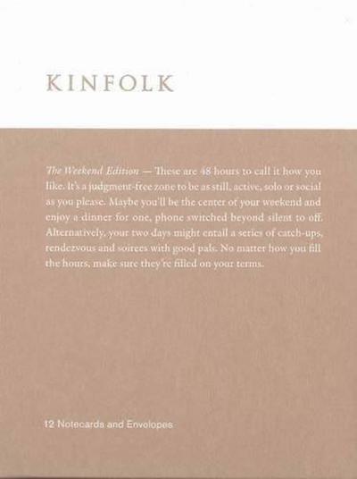 Kinfolk Notecards - The Weekend Edition, 1