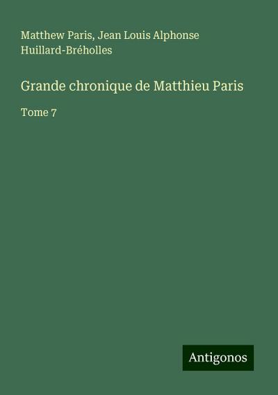Grande chronique de Matthieu Paris