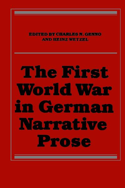 The First World War in German Narrative Prose