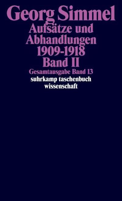 Aufsätze und Abhandlungen 1909-1918/II