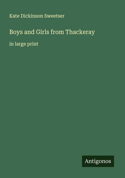Boys and Girls from Thackeray