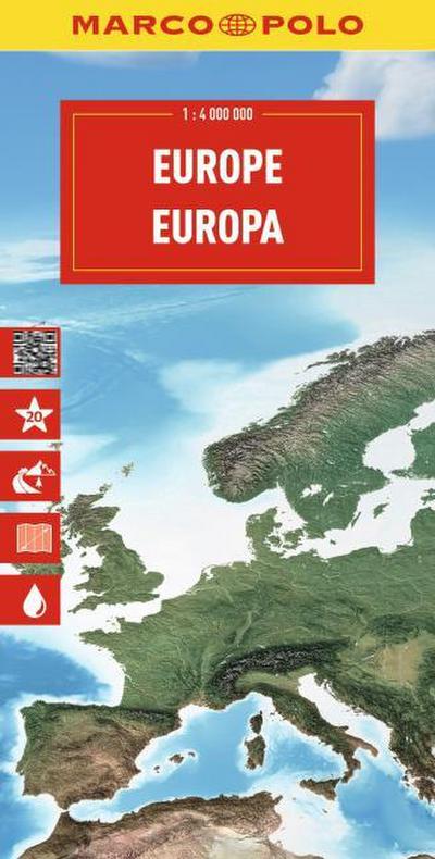 MARCO POLO Reisekarte Europa 1:4 Mio.