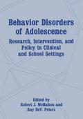 Behavior Disorders of Adolescence