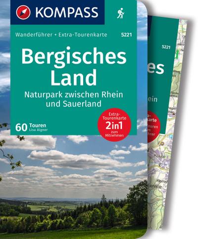 KOMPASS Wanderführer Bergisches Land, Naturpark zwischen Rhein und Sauerland, 60 Touren mit Extra-Tourenkarte