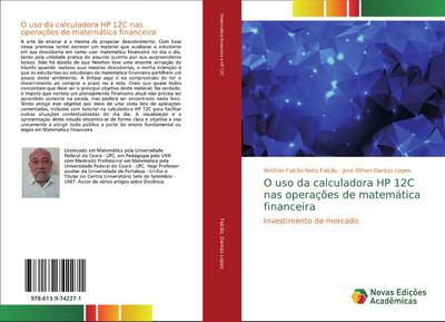 O uso da calculadora HP 12C nas operações de matemática financeira