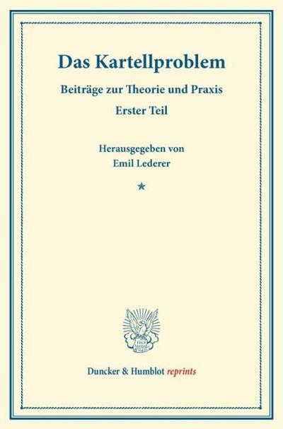 Das Kartellproblem.