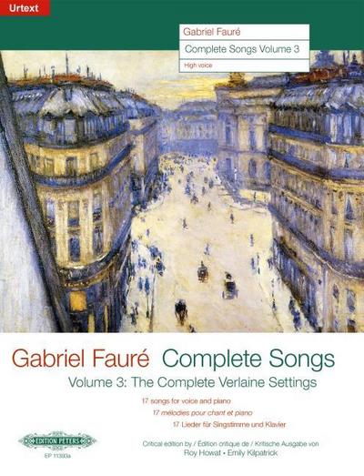 Complete Songs/Sämtliche Lieder 3: The Complete Verlaine Settings