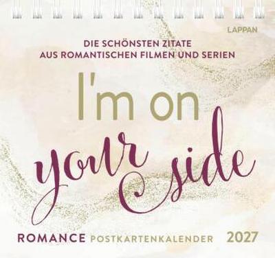 Romance-Postkartenkalender 2027 - I’m on your side